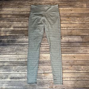 Athleta Striped Grey Leggings, Size Small
